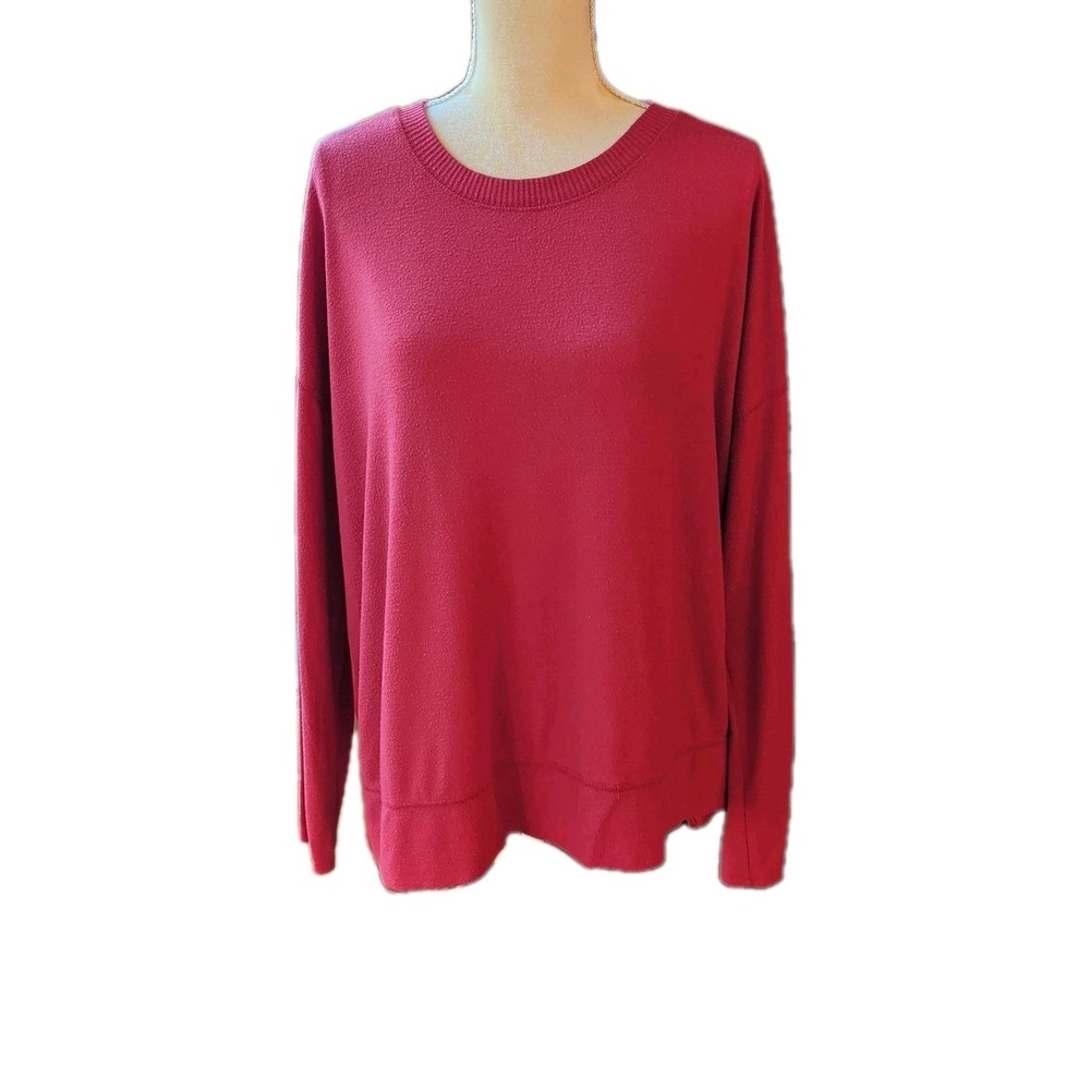 Lucky Brand Women's Oversized Rust Crewneck Sweatshirt XL/TG Relaxed Fit‎